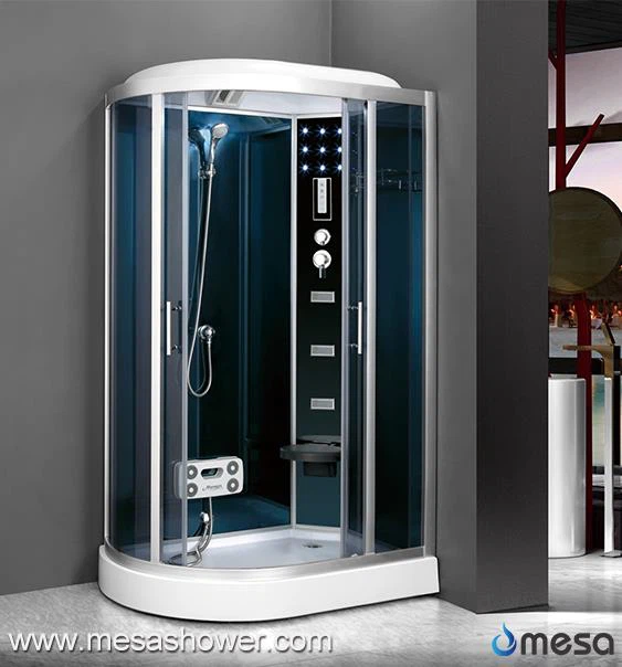 Ντουζιέρα τύπου Corner με μασάζ ποδιών και φώτα