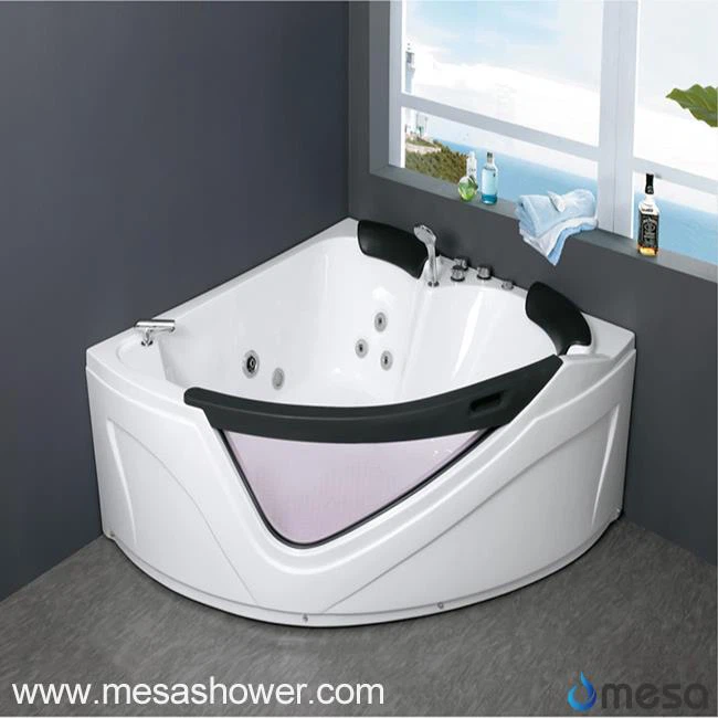 2017 Νέα Σχεδίαση Λευκό Μαύρο Γωνιακό Γωνιακό Τομέας Whirlpool Jetted ABS Μπάνιο Μπάνιο με Φτηνές Τιμές