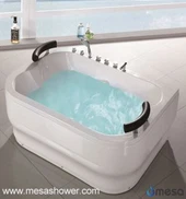 Έξτρα μεγάλο ορθογώνιο διπλό μασάζ μπανιέρα με υδρομασάζ
