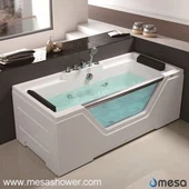 Πολυτελή Γωνία Ορθογώνιος Απλός Σχεδιασμός Ακρυλικό γυαλί από γυαλί γυαλιού Μασάζ με υδρομασάζ Μασάζ με ζεστό πώμα Πώληση Μπανιέρα με φτηνή τιμή