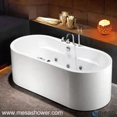 Σύγχρονη στυλ Υδρομασάζ Whirlpool μασάζ εκτοξευτή ελεύθερη μπανιέρα ακρυλική μπανιέρα προς πώληση