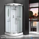 Κλασσική Μονάδα Καμπίνα Ντους με Καθρέφτη MER-034S