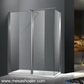 Σύγχρονες με τα πόδια στο ντους περίβλημα με πόρτα Pivot και μπάρα υποστήριξης