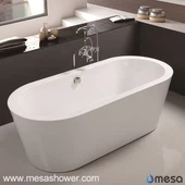 Ακρυλικό οβάλ ολόσωμη υπερχείλιση μπανιέρας W / χρώμιο τελειώνει